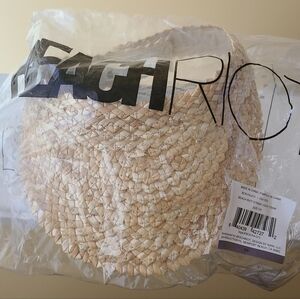 Beach Riot Tan Straw Visor
